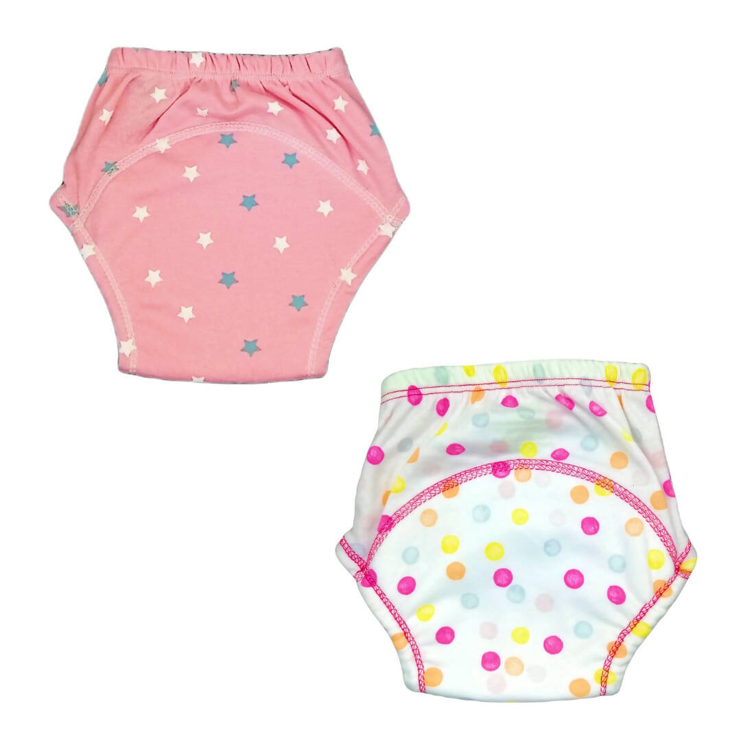 Kindermum Polka-Stars Set Of 2 Training Pants For Kids | Grocsy