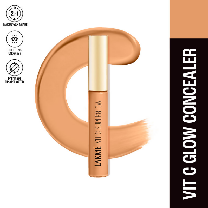 Lakme Vitamin C Superglow Concealer with 1 % Vit C - Sand | Grocsy