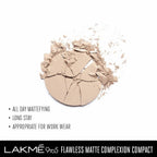 Lakme 9 To 5 Flawless Matte Complexion Compact - Melon | Grocsy