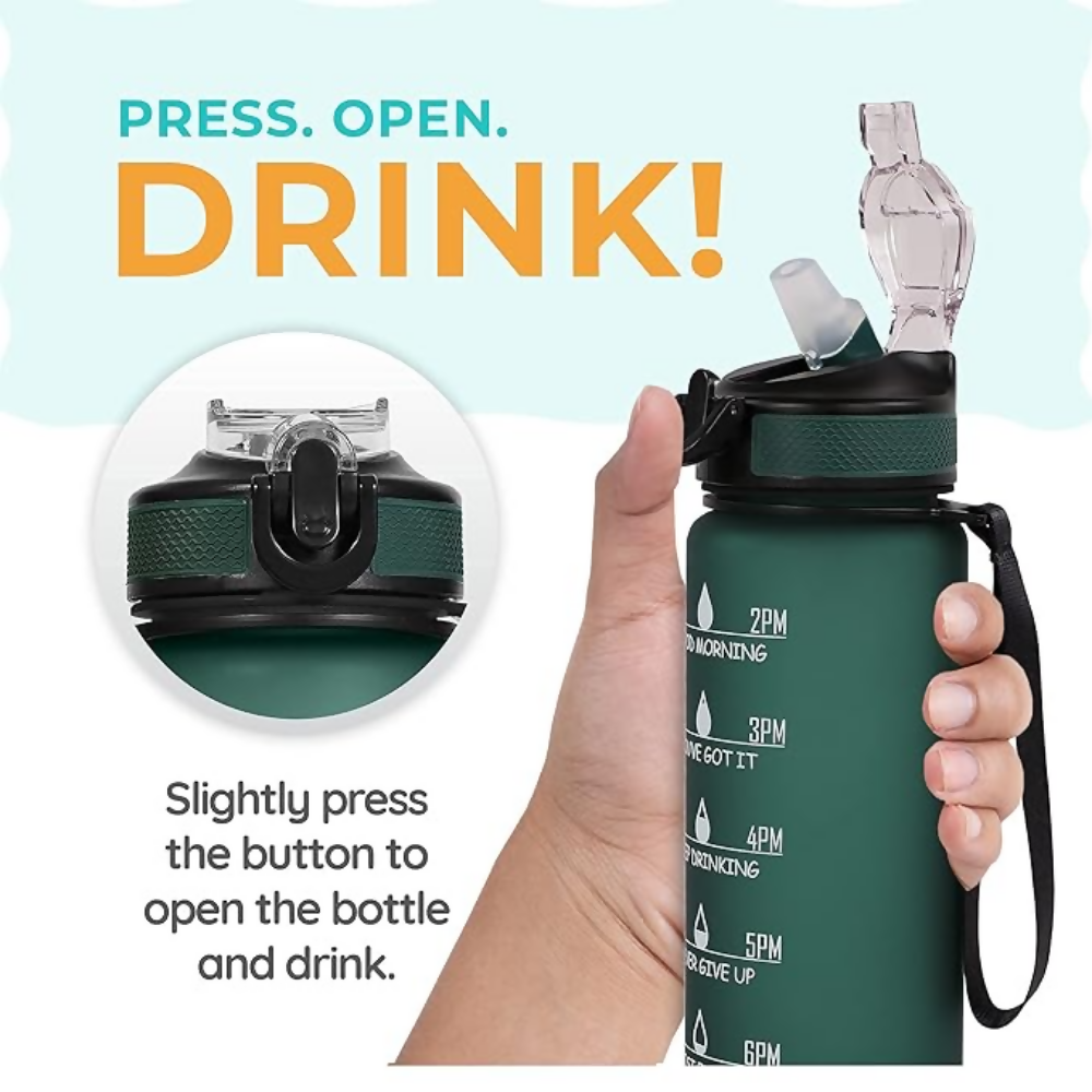 SOLARA Unbreakable Water Bottle - Hunter Green | Grocsy
