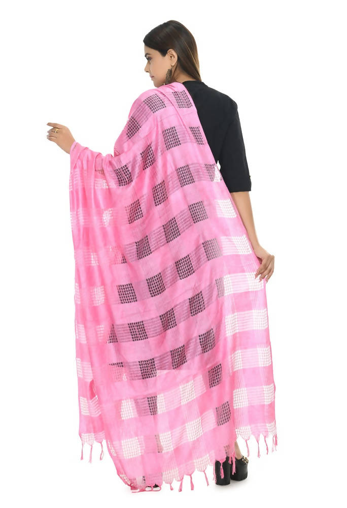 Mominos Fashion Baby Pink Window Dupatta | Grocsy