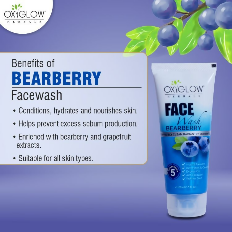 Oxyglow Herbals Bearberry Face Wash | Grocsy