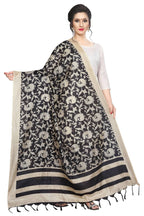 Vamika Peacock Printed Khadi Bhagalpuri Dupatta | Grocsy