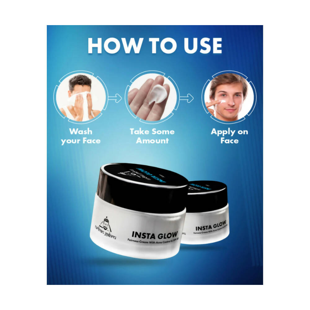 Urbangabru Insta Glow Fairness Cream for Men with SPF 50 | Grocsy