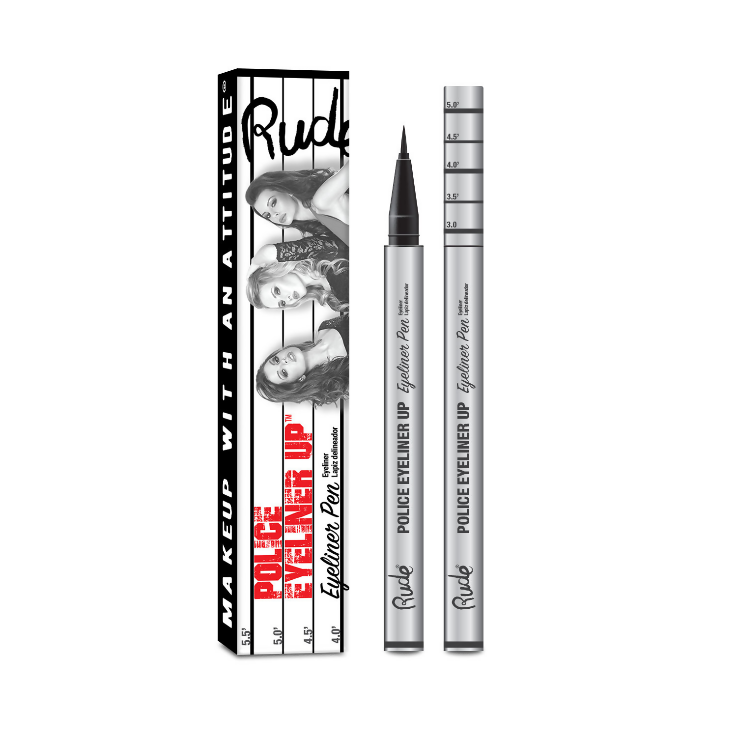 Rude Cosmetics Police Eyeliner Up Eyeliner Pen - Bail Bond | Grocsy