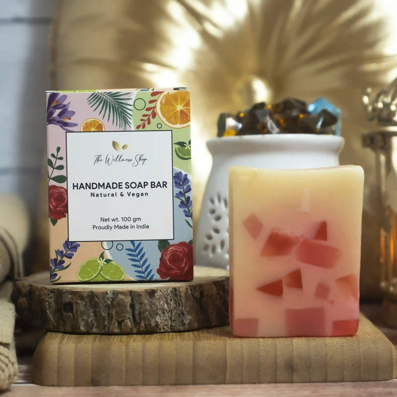 The Wellness Shop Premium Rose & Goat Milk Handmade Soap | Grocsy
