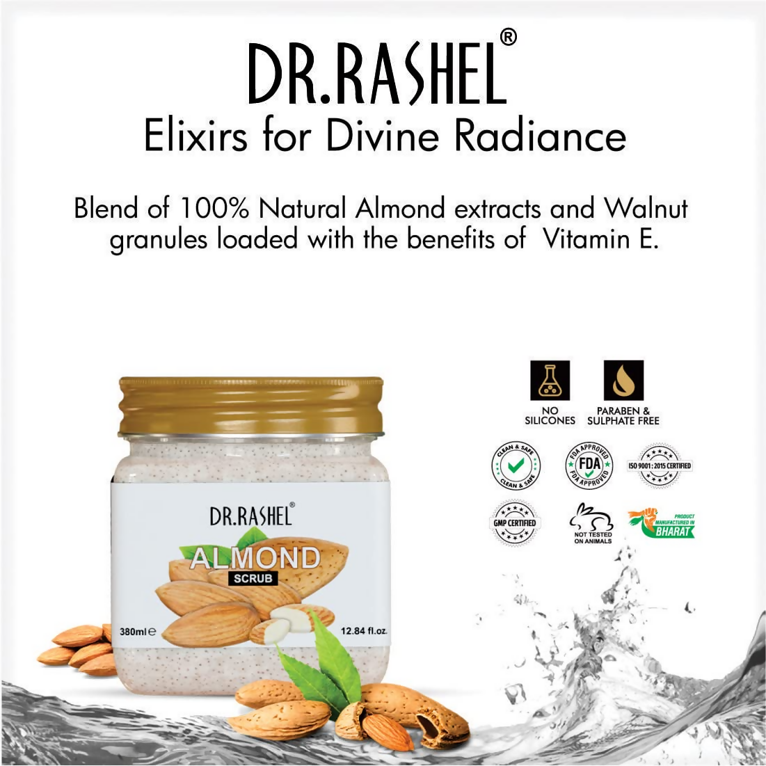 Dr.Rashel Almond Scrub For Face And Body | Grocsy