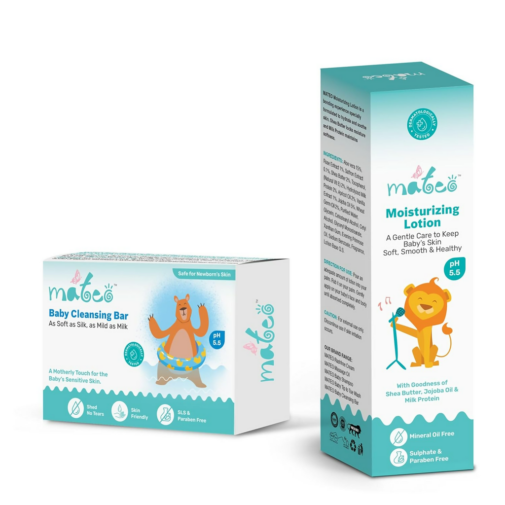 Mateo Baby Cleansing Bar & Moisturizing Lotion | Grocsy