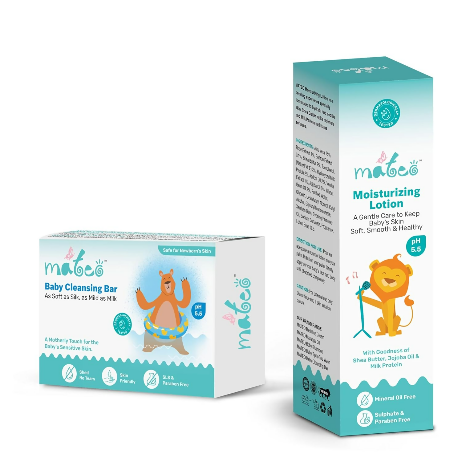 Mateo Baby Cleansing Bar & Moisturizing Lotion | Grocsy