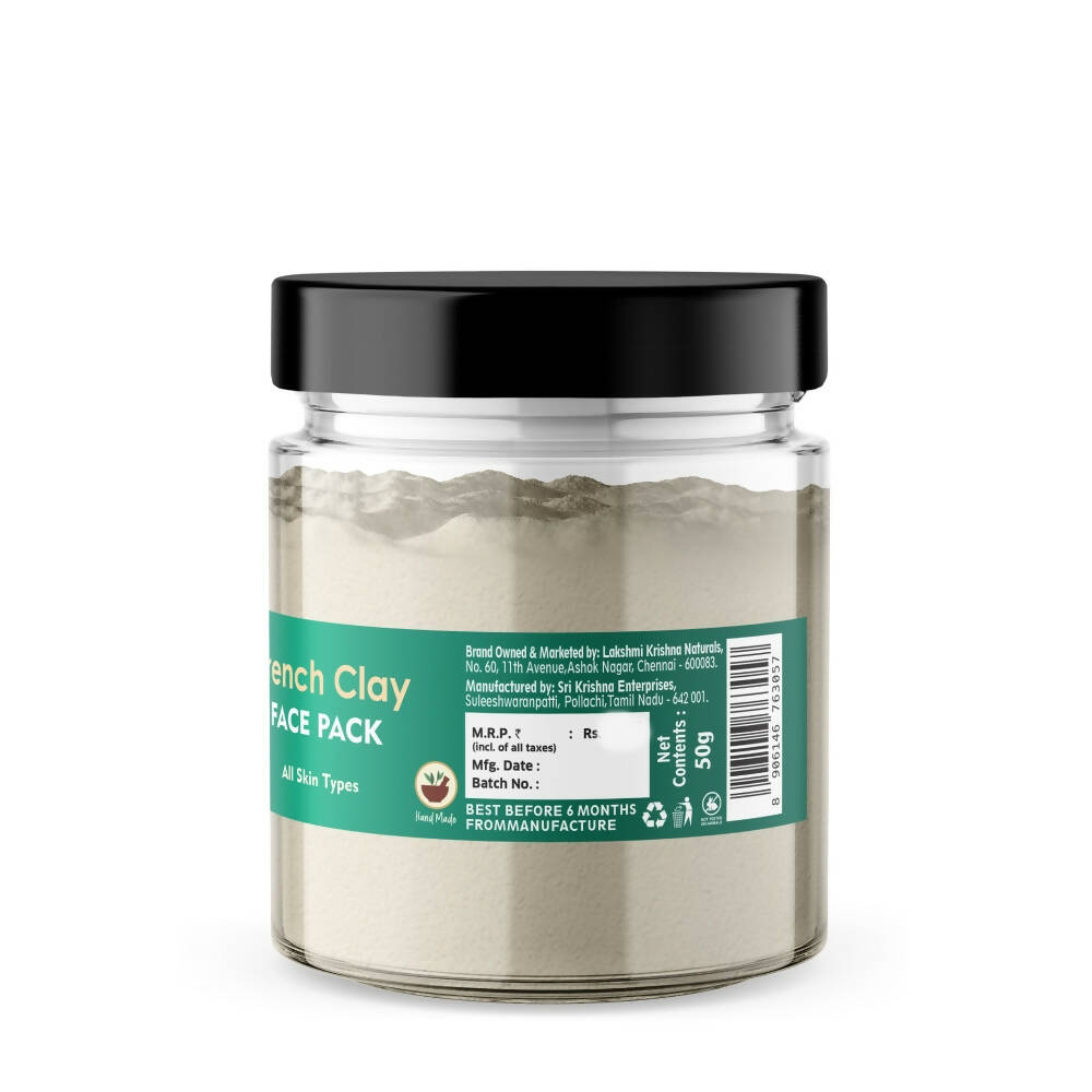 Lakshmi Krishna Naturals French Clay Face Pack | Grocsy