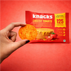 Knacks Coin Khakhra Crisps - Cheesy Tomato Flavour | Grocsy