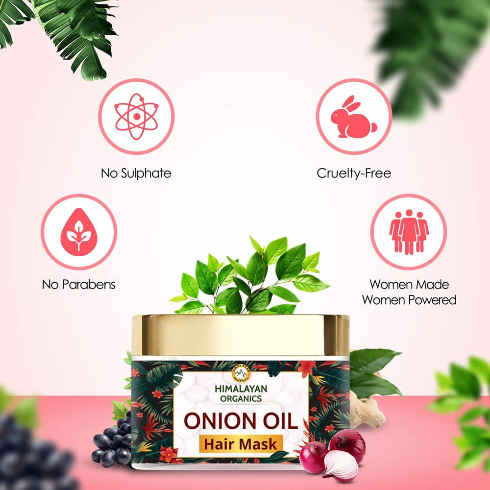 Himalayan Organics Onion Oil Hair Mask | Grocsy
