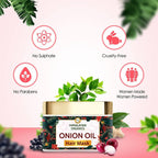 Himalayan Organics Onion Oil Hair Mask | Grocsy
