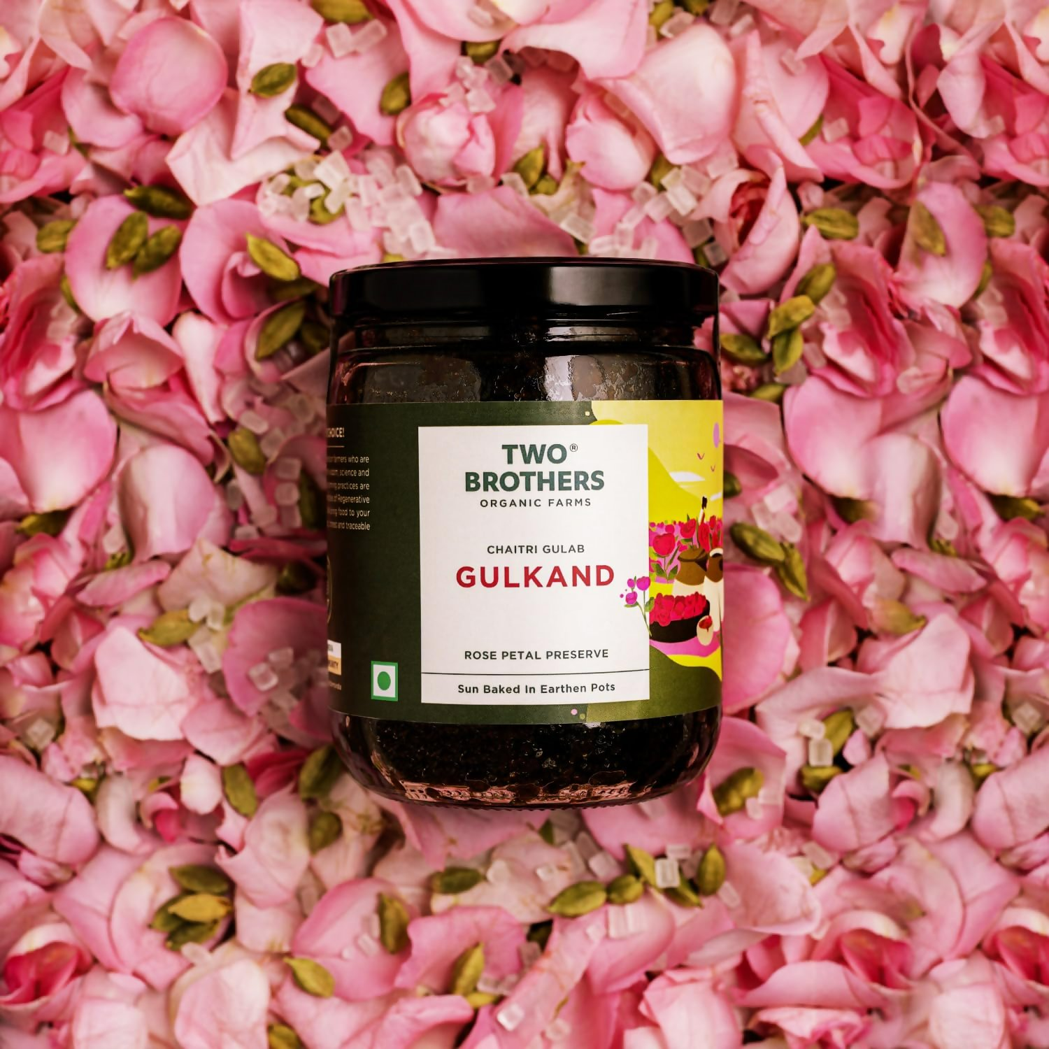 Two Brothers Organic Farms - Natural Gulkand | Grocsy