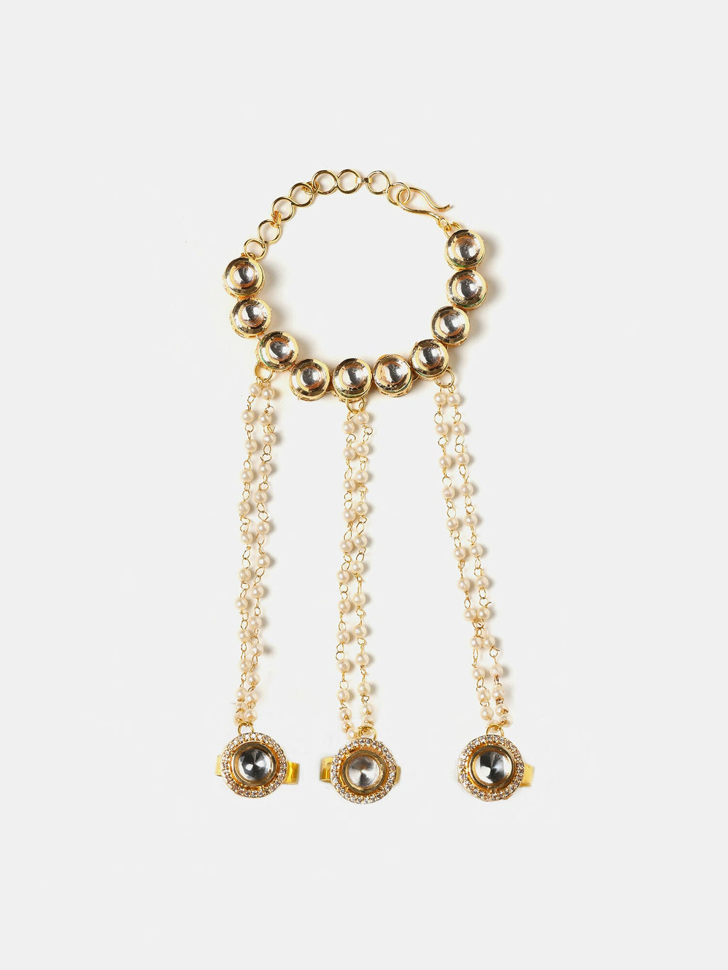 Ruby Raang Noor-E-Pearl Hand Harness | Grocsy
