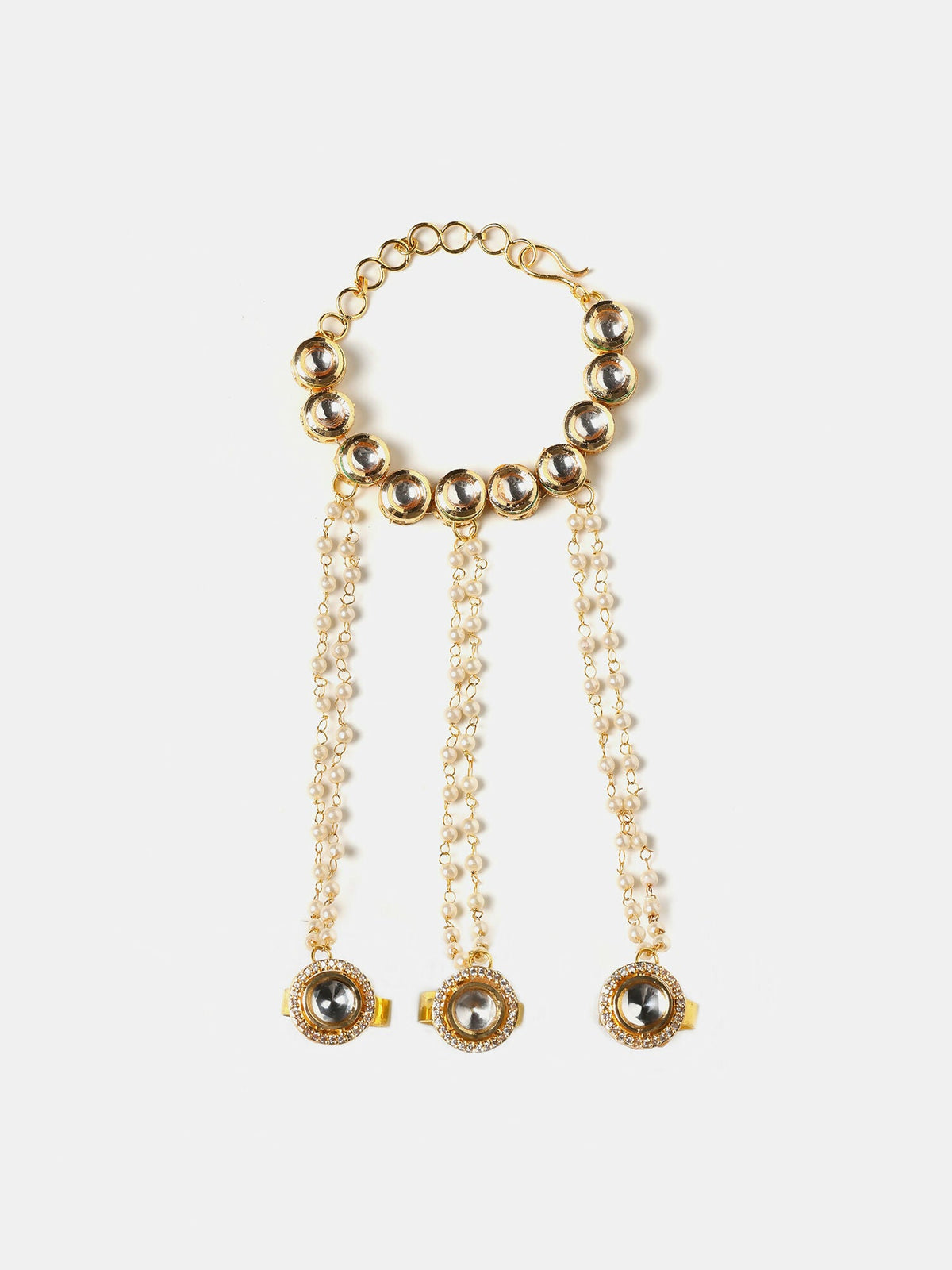 Ruby Raang Noor-E-Pearl Hand Harness | Grocsy