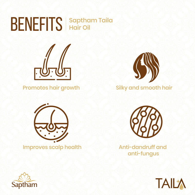 Saptham Taila 100% Natural Hair Oil | Grocsy
