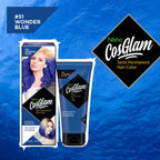 Nisha Cosglam Semi Permanent Hair Color 51 Wonder Blue | Grocsy