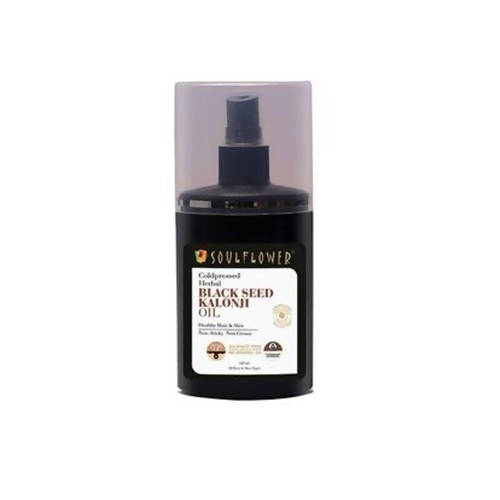 Soulflower Herbal Coldpressed Black Seed Kalonji Oil | Grocsy