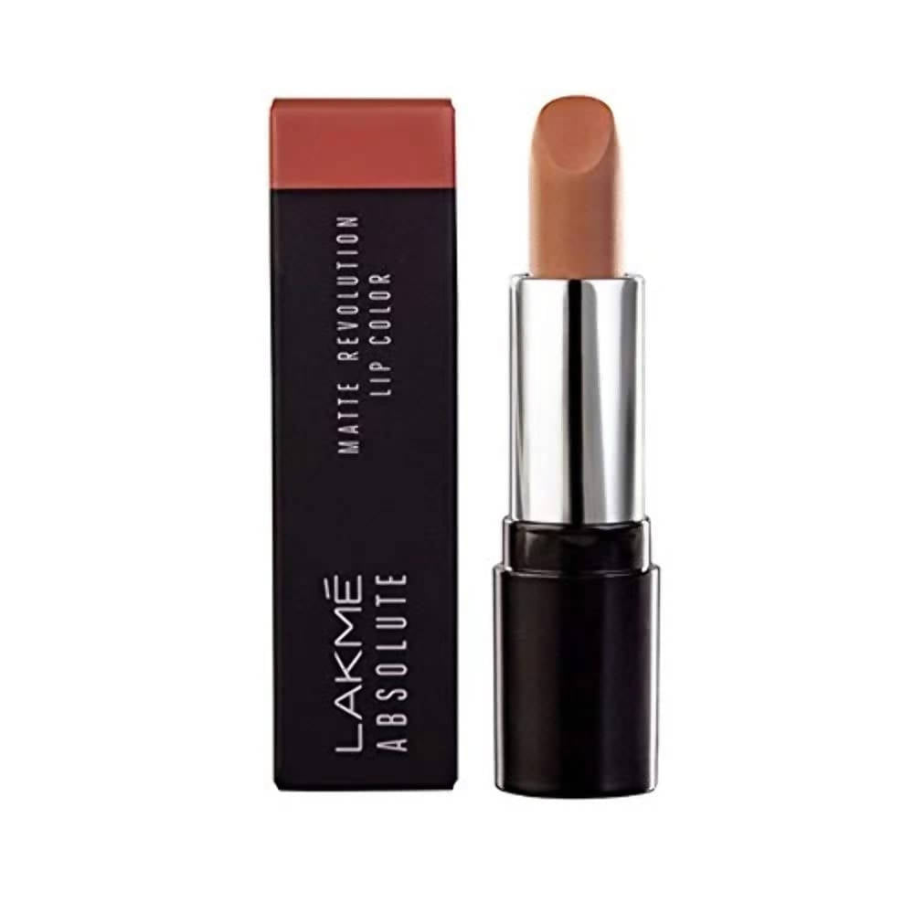 Lakme Absolute Matte Revolution Lip Color Brazen Caramel | Grocsy