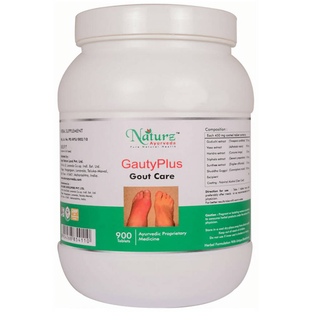 Naturz Ayurveda Gauty Plus Gout Care Tablets | Grocsy