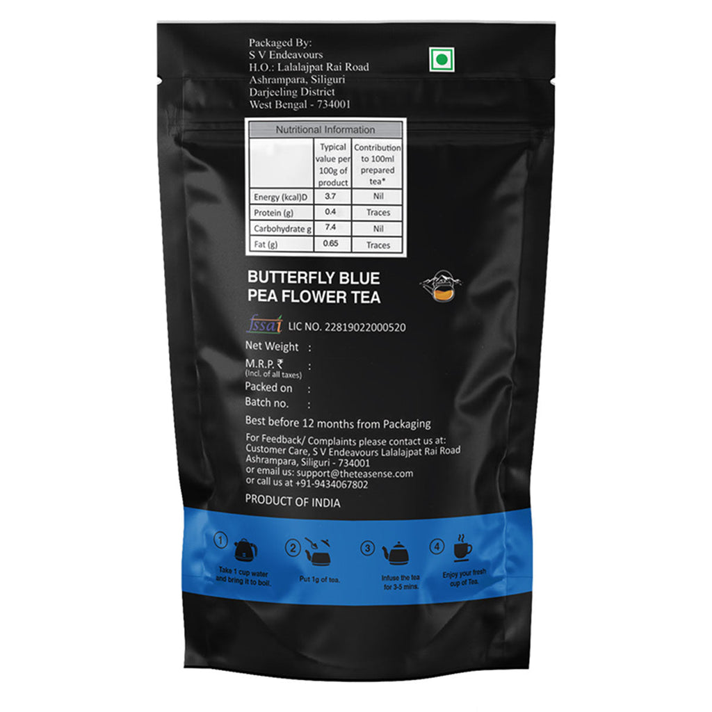 Tea Sense Butterfly Blue Pea Flower Tea | Grocsy