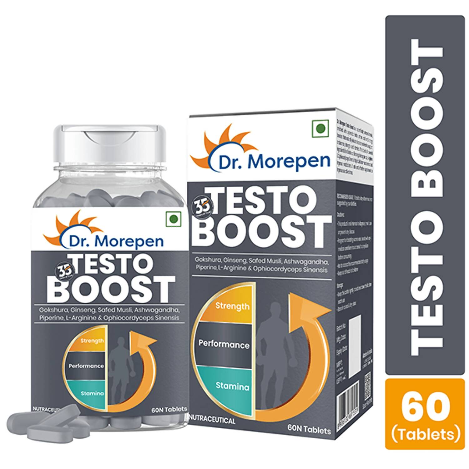Dr. Morepen Natural & Pure SJ Resin and Testo Boost Tablets Combo | Grocsy