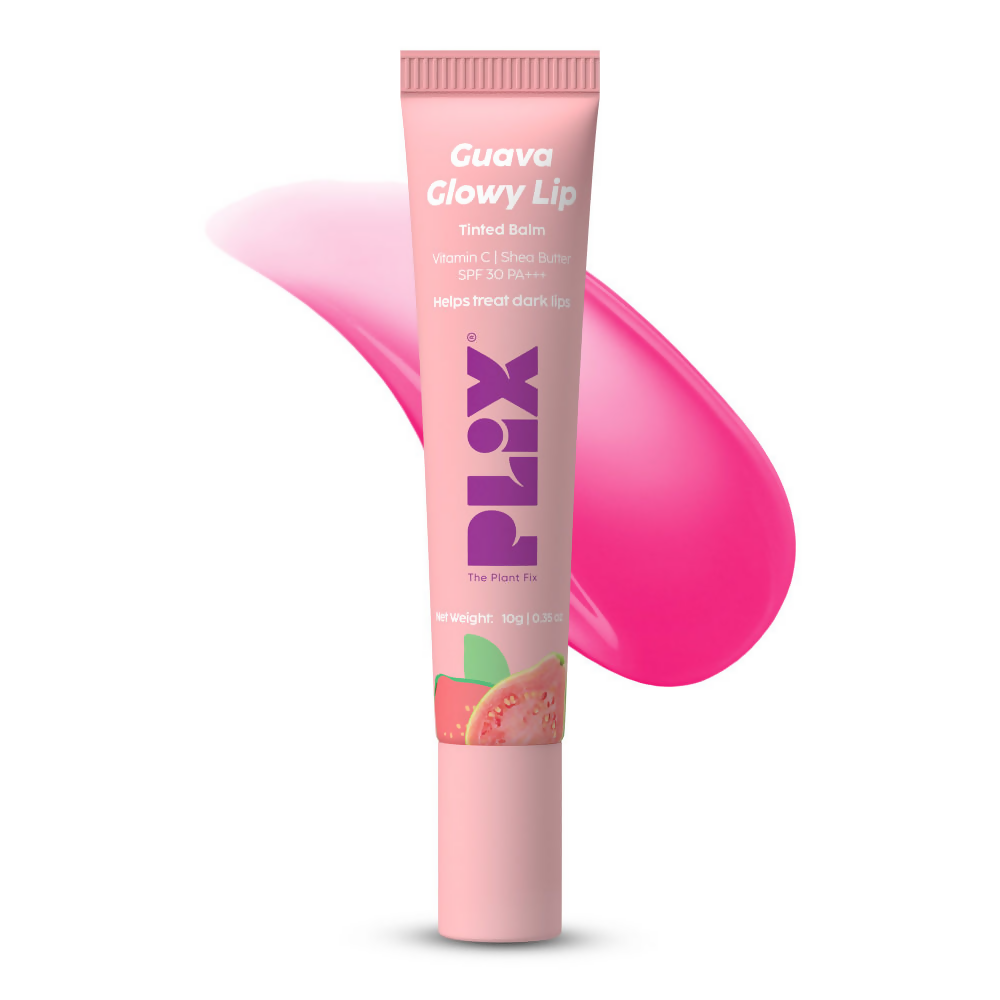 PLIX The Plant Fix Guava Glowy Lip Tinted Balm | Grocsy
