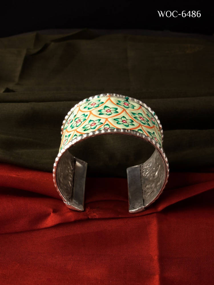 Mominos Fashion Johar Kamal Beautiful Hand-painted Brass kada/Bracelet | Grocsy