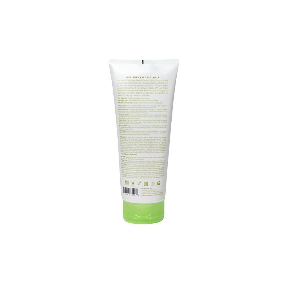 Petal Fresh Tea Tree & African Black Soap Facial Scrub | Grocsy