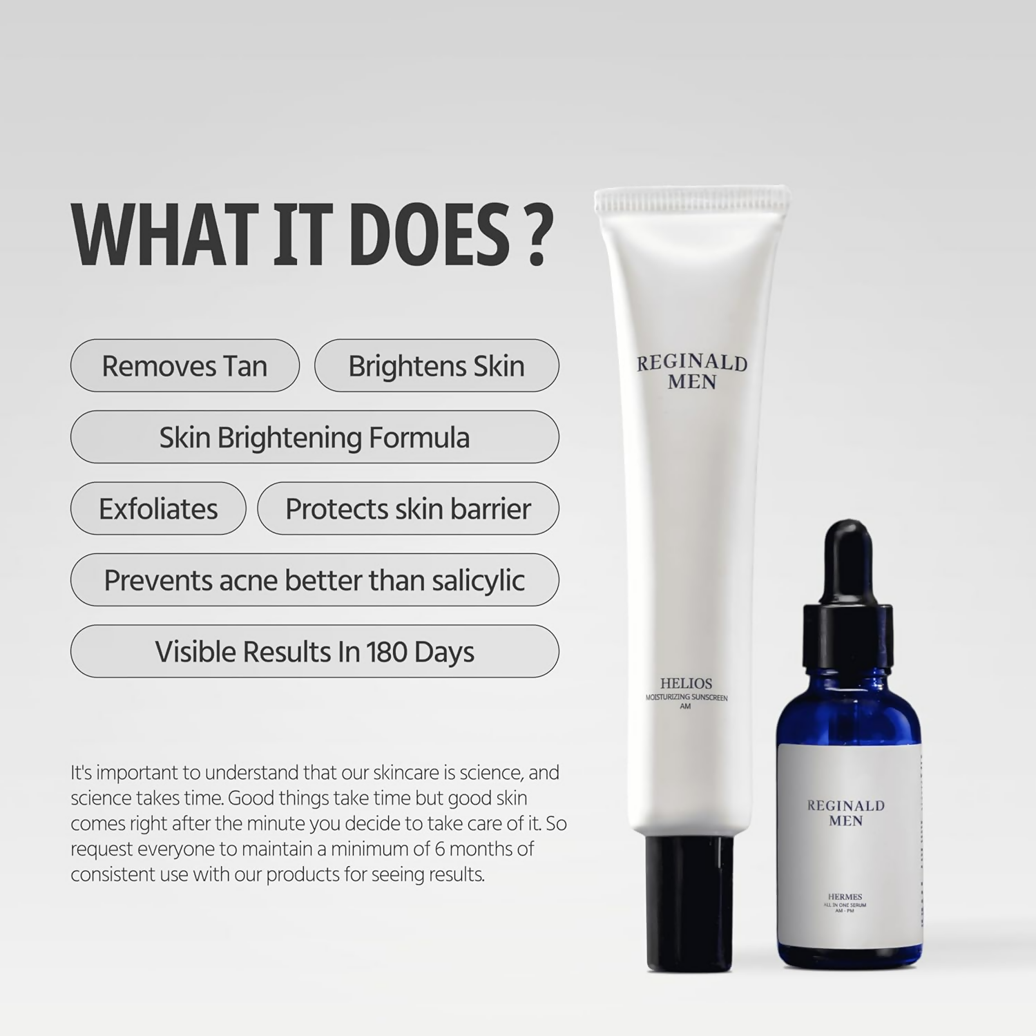 Reginald Men De-Tan Duo Men's Sunscreen SPF 50 PA++++ | Grocsy