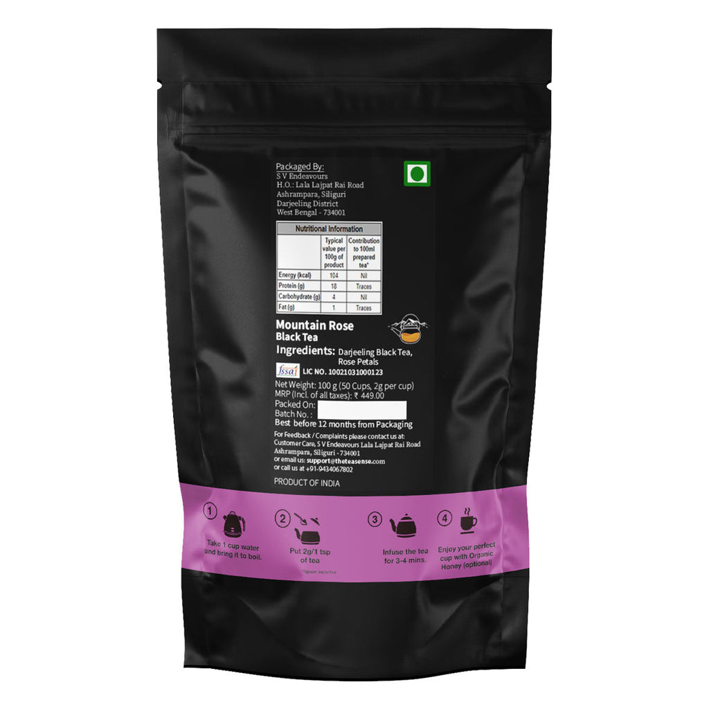 Tea Sense Mountain Rose Black Tea | Grocsy