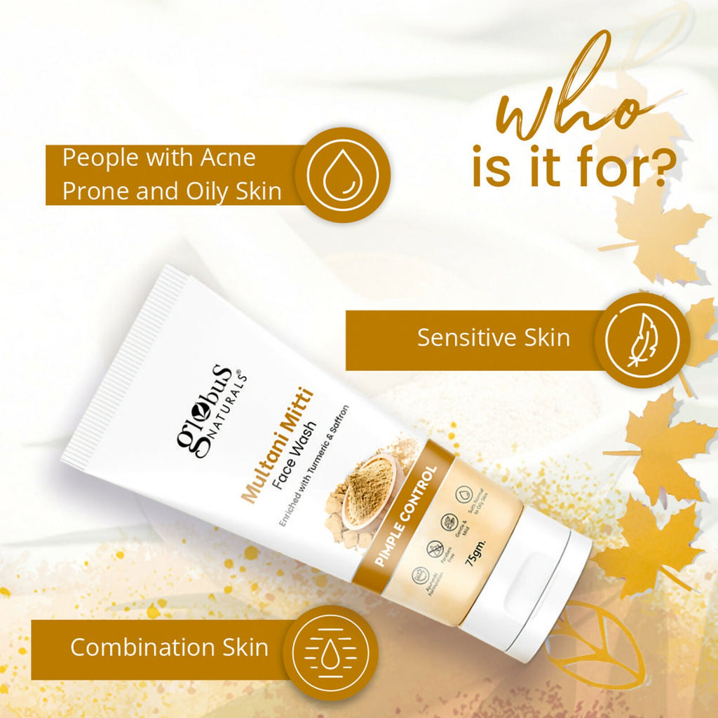 Globus Naturals Multani Mitti Face Wash | Grocsy