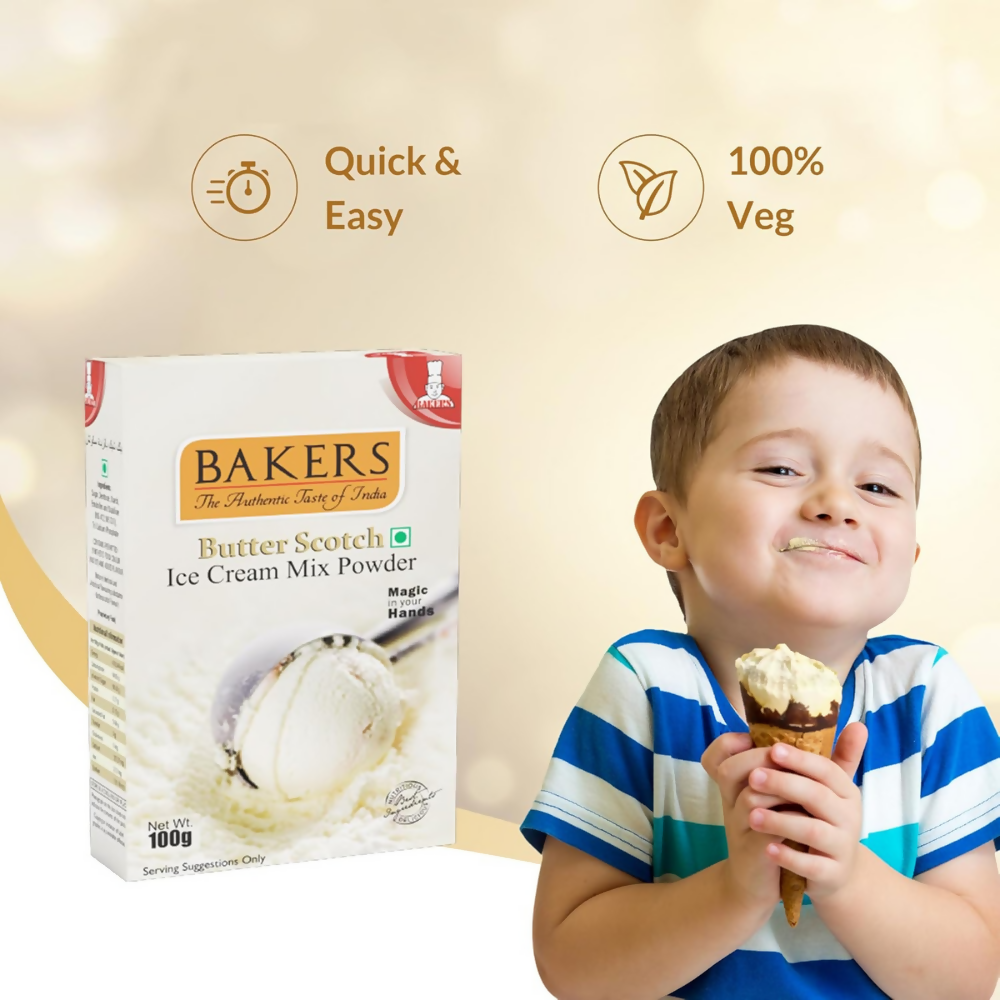 BAKERS Butterscotch Ice Cream Powder | Grocsy