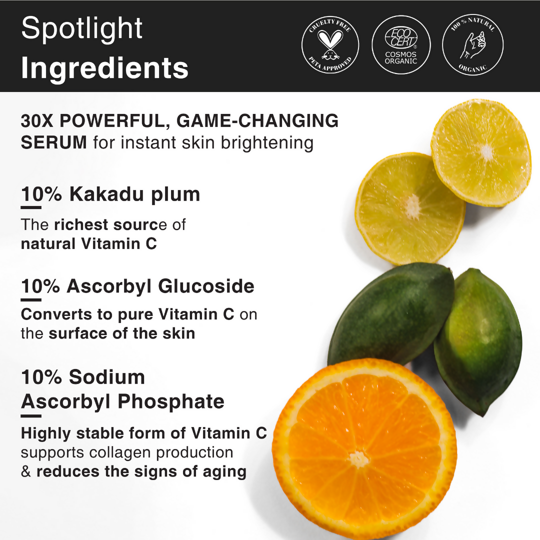 Soulflower Vitamin C Brightening Face Serum | Grocsy