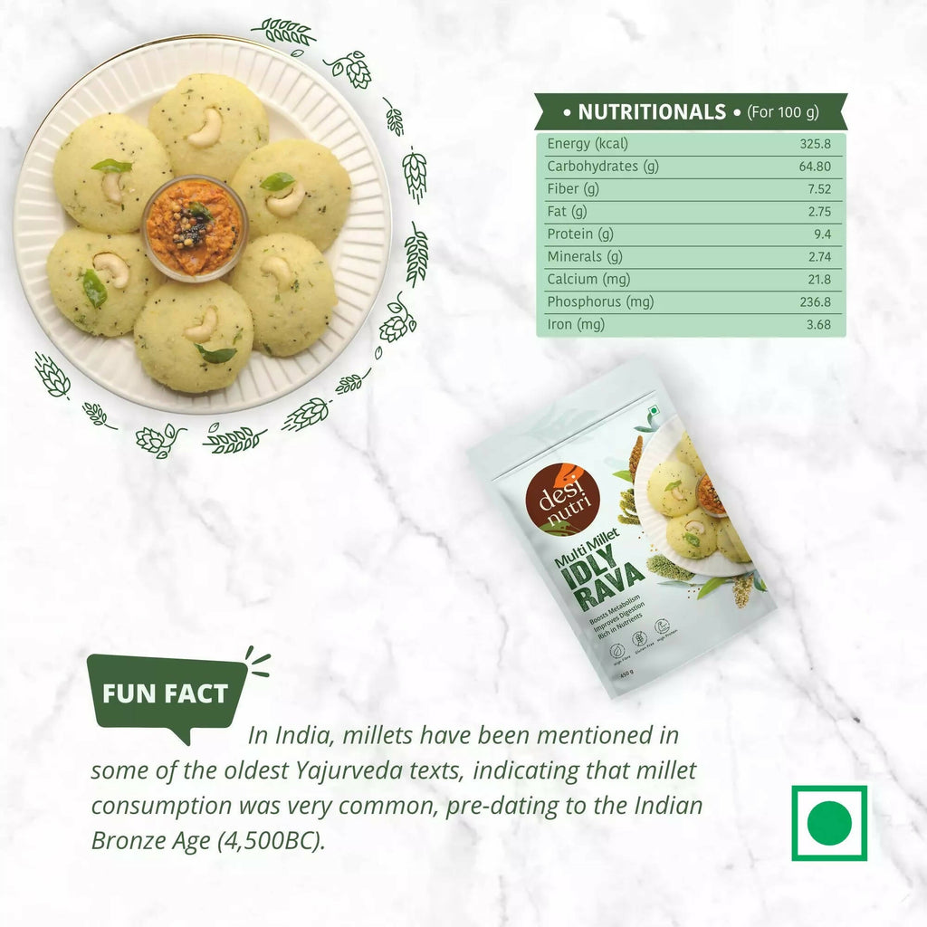 Desi Nutri Multi Millet Idly Rava | Grocsy