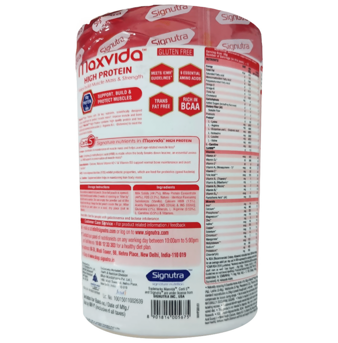 Maxvida High Protein Powder Vanilla Flavor | Grocsy
