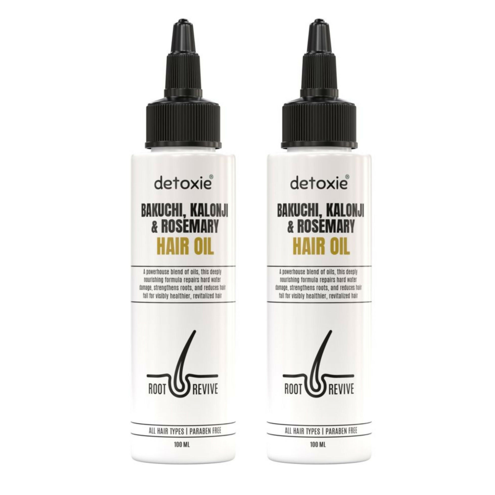 Detoxie Bakuchi Kalonji & Rosemary Hair Oil | Grocsy