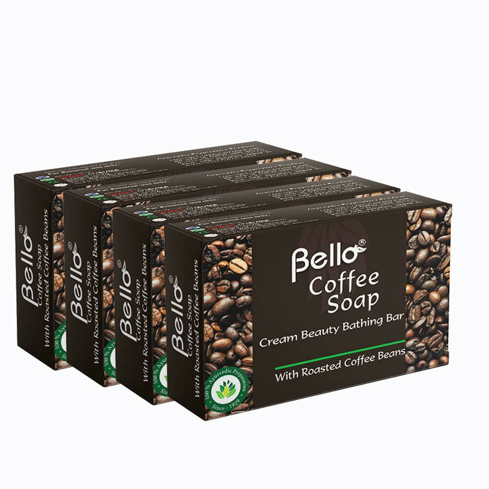 Bello Herbals Coffee Soap | Cream Beauty Bathing Bar | Grocsy