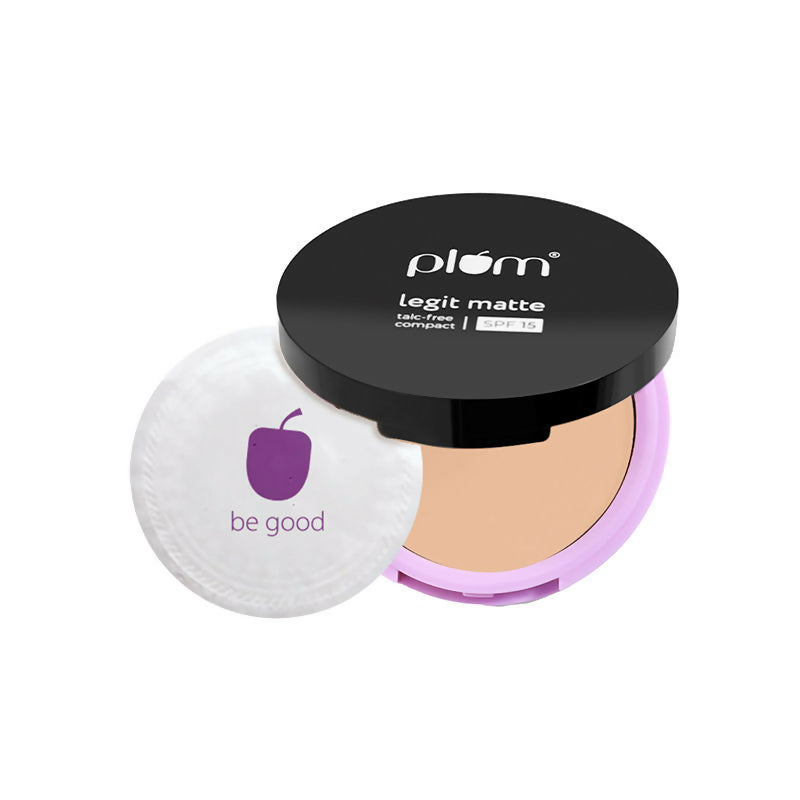 Plum Legit Matte Talc-Free Compact With SPF15 - Pinched Blush - 115P | Grocsy
