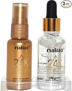 Maliao 24K Gold 2 In1 Face Primer And Makeup Fix Spray | Grocsy
