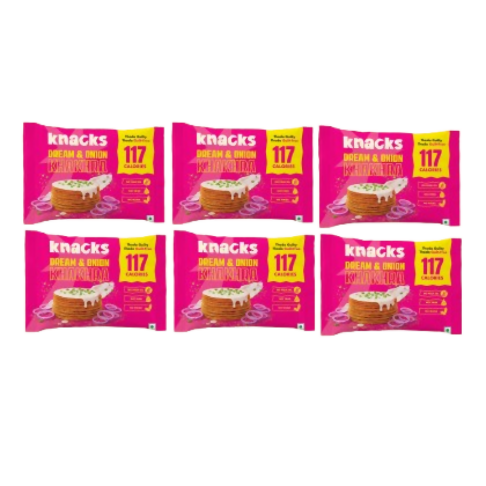 Knacks Coin Khakhra Crisps - Dream & Onion Flavour | Grocsy