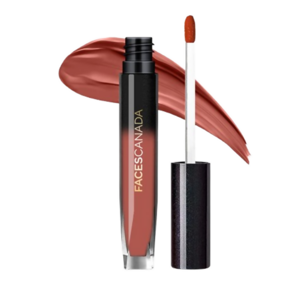 Faces Canada Comfy Silk Liquid Lipstick - Soulful Brown 01 | Grocsy