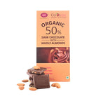 Cocoatini Organic 50% Dark Chocolate With Whole Almonds | Grocsy