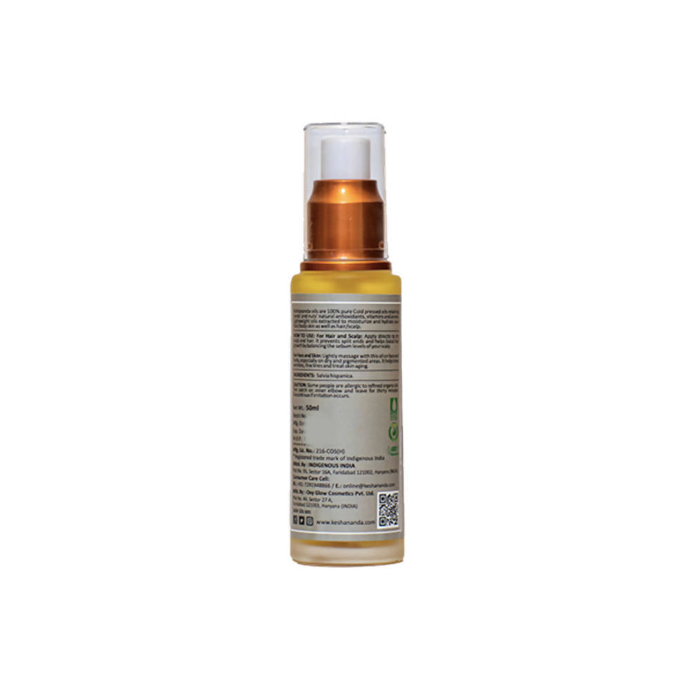 Keshananda Solarized Herbal Blend - Chia Seed Oil Cold Pressed | Grocsy