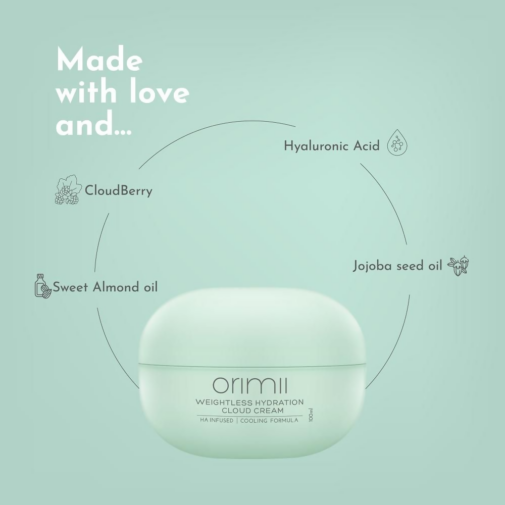Orimii Ultra Light Hydration Cloud Cream For Moisturizing Face & Body | Grocsy