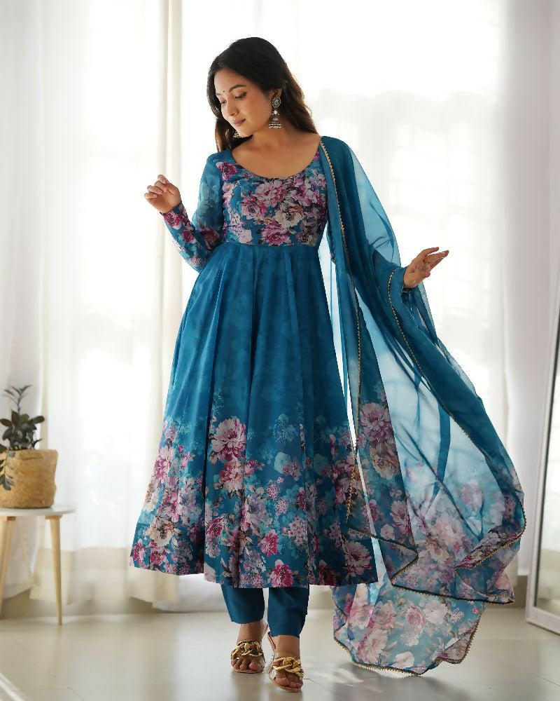 Joban Fashion Rama Kurta Set Organza Sequin Embroidery Work | Grocsy
