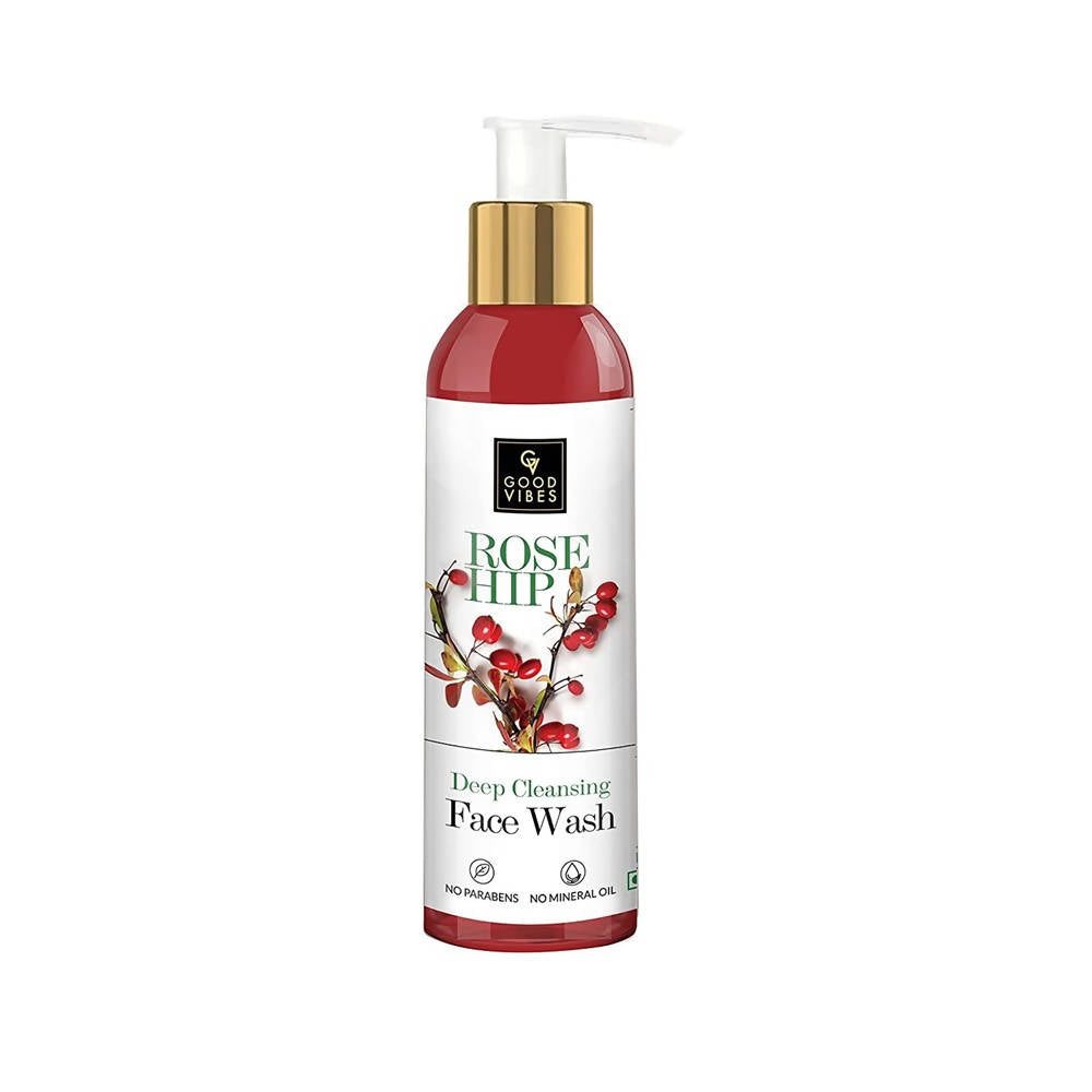 Good Vibes Rosehip Deep Cleansing Face Wash | Grocsy
