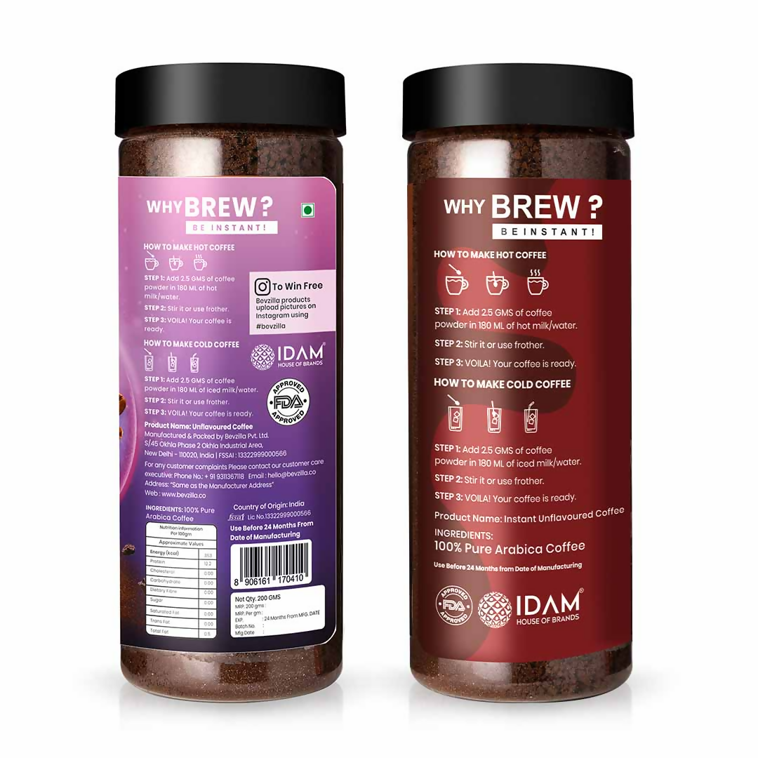 Bevzilla Chocolate & Mocha + Dark Wish Coffee Powder | Grocsy
