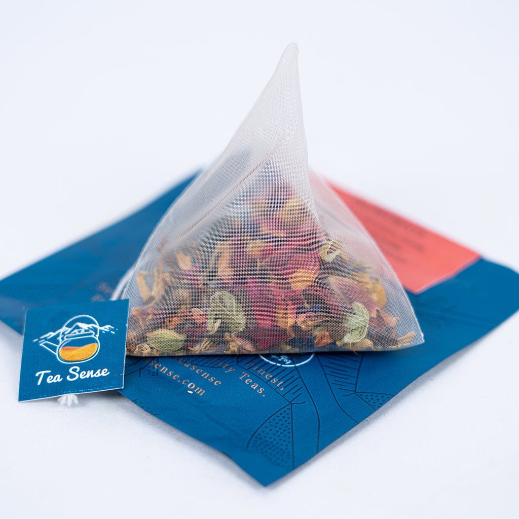 Tea Sense Hibiscus Rose Tea Bags Box | Grocsy